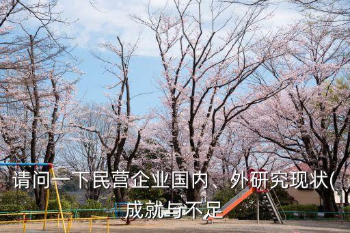 請(qǐng)問(wèn)一下民營(yíng)企業(yè)國(guó)內(nèi)、外研究現(xiàn)狀(成就與不足