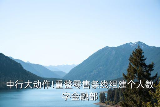 中行大動(dòng)作!重整零售條線(xiàn)組建個(gè)人數(shù)字金融部