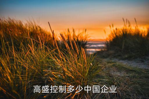  高盛控制多少中國(guó)企業(yè)