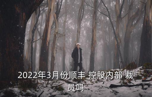 2022年3月份順豐 控股內(nèi)部 裁員嗎