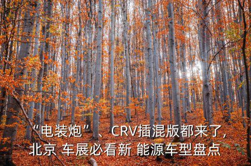 “電裝炮”、CRV插混版都來(lái)了, 北京 車展必看新 能源車型盤點(diǎn)