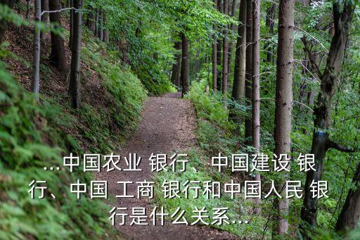 ...中國農(nóng)業(yè) 銀行、中國建設(shè) 銀行、中國 工商 銀行和中國人民 銀行是什么關(guān)系...