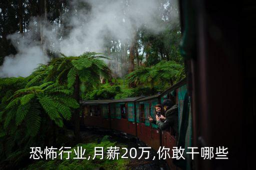  恐怖行業(yè),月薪20萬,你敢干哪些
