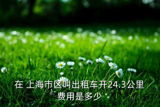 在 上海市區(qū)叫出租車開24.3公里費(fèi)用是多少