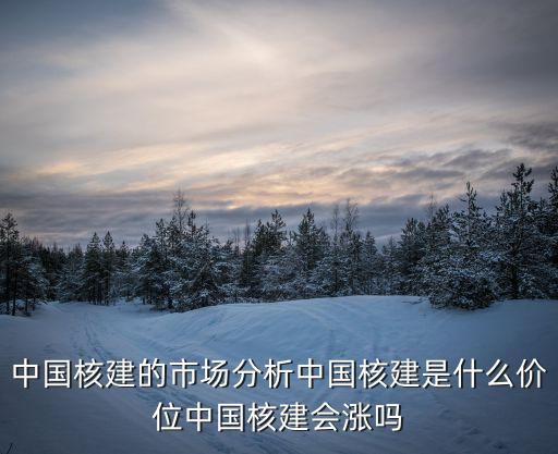 中國核建的市場分析中國核建是什么價(jià)位中國核建會(huì)漲嗎