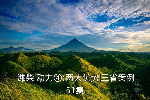  濰柴 動(dòng)力④:兩大優(yōu)勢(shì)|三省案例51集