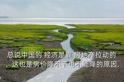 總說(shuō)中國(guó)的 經(jīng)濟(jì)是靠 房地產(chǎn)拉動(dòng)的、這也是房?jī)r(jià)降不下也不能降的原因...