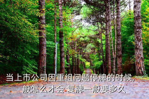 當(dāng)上市公司因重組問(wèn)題停牌的時(shí)候,一般怎么才會(huì) 復(fù)牌一般要多久