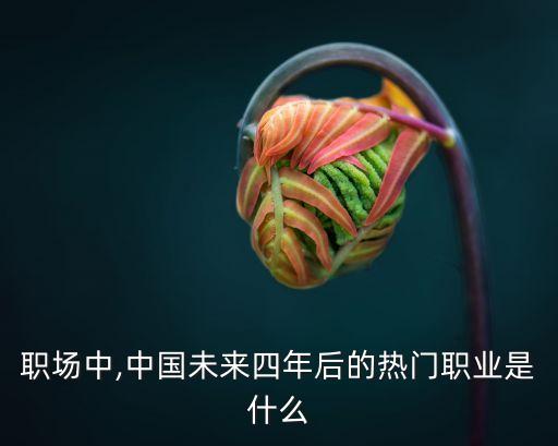 職場(chǎng)中,中國未來四年后的熱門職業(yè)是什么