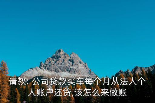 公司按揭購(gòu)車賬務(wù)處理,企業(yè)購(gòu)車賬務(wù)處理