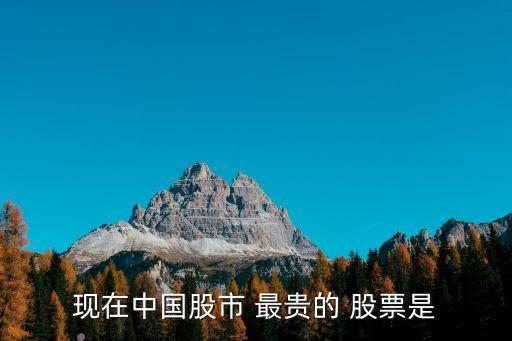 哪只股票最貴,現階段哪只股票比較好