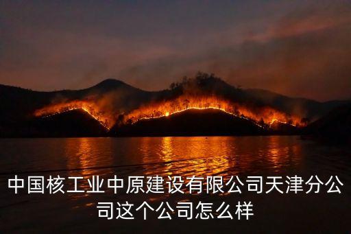 中國(guó)核工業(yè)中原建設(shè)有限公司天津分公司這個(gè)公司怎么樣