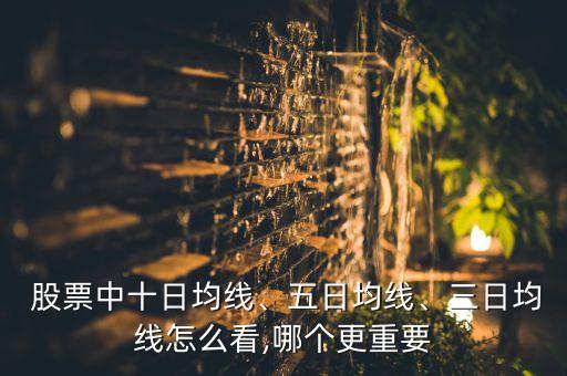  股票中十日均線、五日均線、三日均線怎么看,哪個更重要