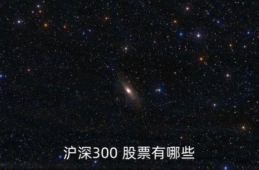 滬深300 股票有哪些