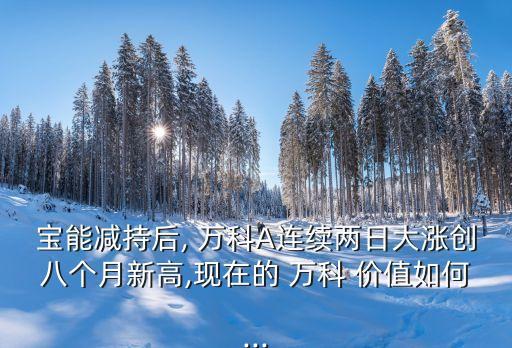 2014萬科a投資價值分析