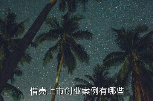  借殼上市創(chuàng)業(yè)案例有哪些