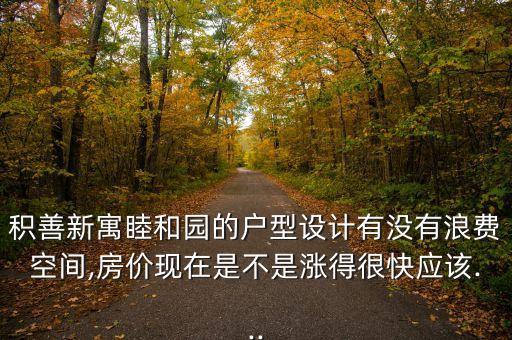 積善新寓睦和園的戶型設(shè)計(jì)有沒有浪費(fèi)空間,房?jī)r(jià)現(xiàn)在是不是漲得很快應(yīng)該...