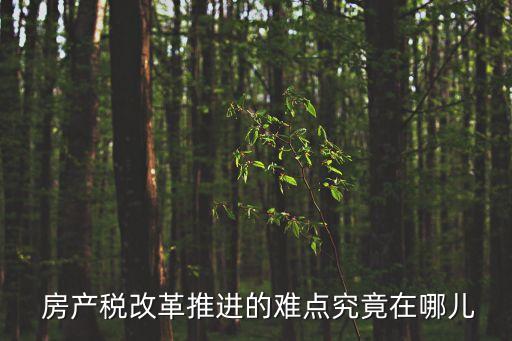  房產(chǎn)稅改革推進的難點究竟在哪兒