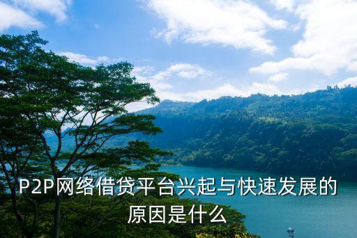P2P網(wǎng)絡借貸平臺興起與快速發(fā)展的原因是什么