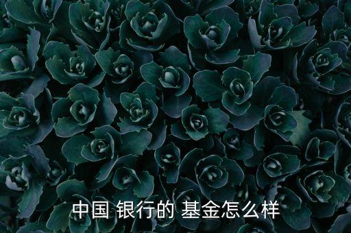 中國(guó) 銀行的 基金怎么樣
