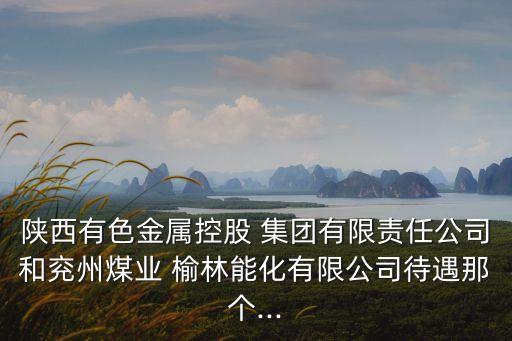陜西有色金屬控股 集團(tuán)有限責(zé)任公司和兗州煤業(yè) 榆林能化有限公司待遇那個...