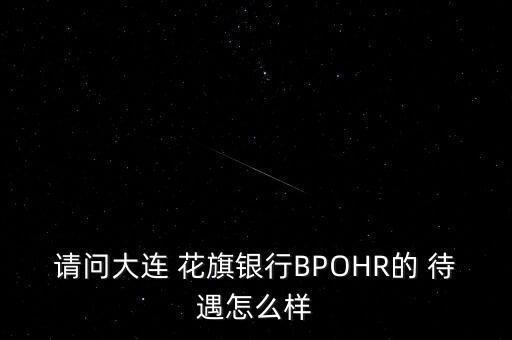 請問大連 花旗銀行BPOHR的 待遇怎么樣
