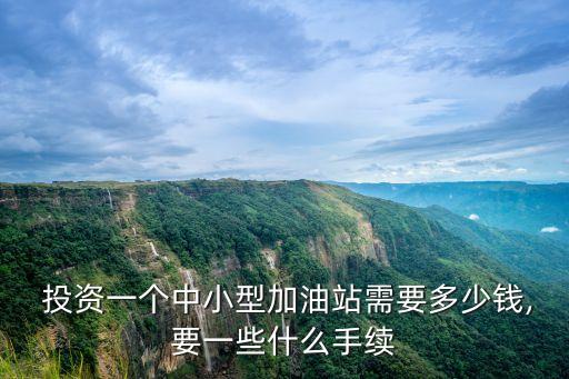  投資一個(gè)中小型加油站需要多少錢(qián),要一些什么手續(xù)