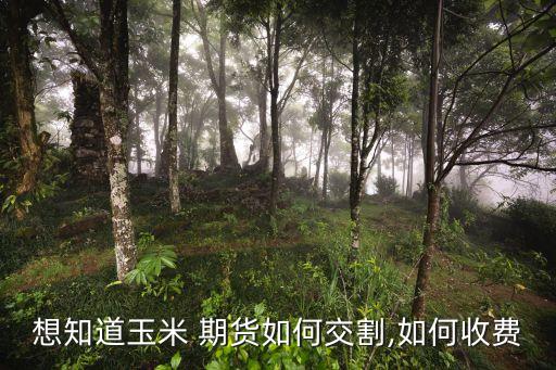 想知道玉米 期貨如何交割,如何收費(fèi)
