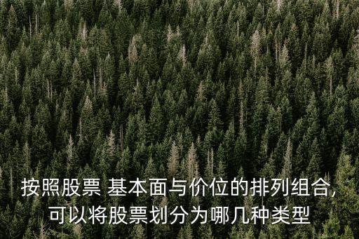 按照股票 基本面與價(jià)位的排列組合,可以將股票劃分為哪幾種類(lèi)型