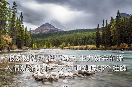 很多網(wǎng)站對 股票每天 主力資金的流入情況統(tǒng)計不一,不知道到底哪個準確...