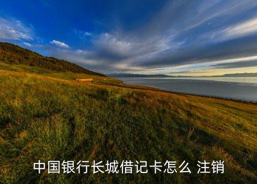 中國銀行長城借記卡怎么 注銷