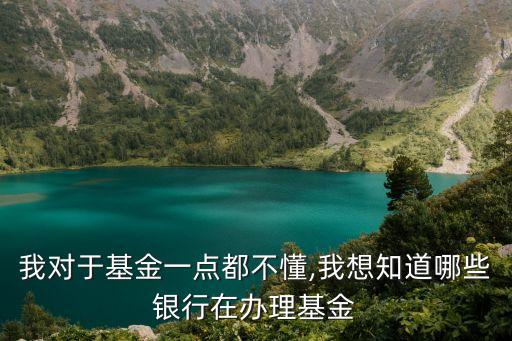 我對于基金一點(diǎn)都不懂,我想知道哪些銀行在辦理基金