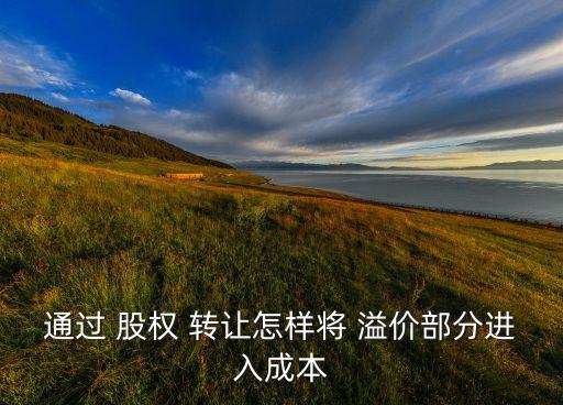 通過(guò) 股權(quán) 轉(zhuǎn)讓怎樣將 溢價(jià)部分進(jìn)入成本