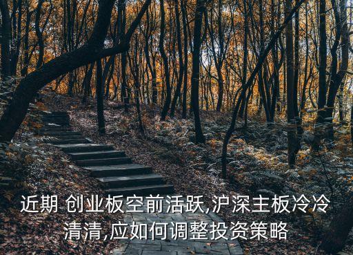 近期 創(chuàng)業(yè)板空前活躍,滬深主板冷冷清清,應(yīng)如何調(diào)整投資策略