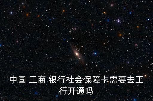 中國(guó) 工商 銀行社會(huì)保障卡需要去工行開通嗎