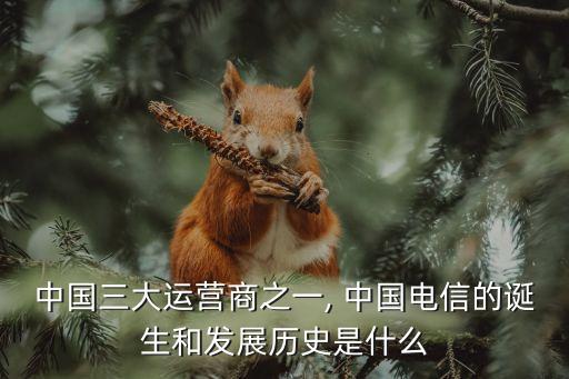 中國三大運(yùn)營商之一, 中國電信的誕生和發(fā)展歷史是什么