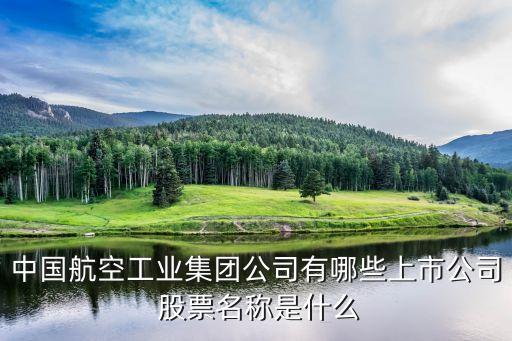 中國航空工業(yè)集團公司有哪些上市公司 股票名稱是什么