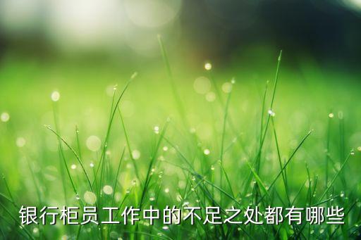 銀行個人業(yè)務(wù)存在問題,銀行網(wǎng)點服務(wù)存在問題及解決措施