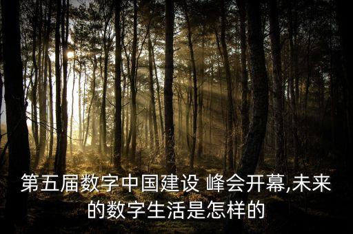 第五屆數(shù)字中國(guó)建設(shè) 峰會(huì)開幕,未來的數(shù)字生活是怎樣的