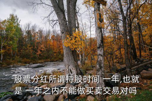  股票分紅所謂持股時(shí)間 一年,也就是 一年之內(nèi)不能做買(mǎi)賣(mài)交易對(duì)嗎