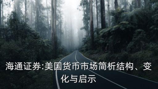 海通證券:美國(guó)貨幣市場(chǎng)簡(jiǎn)析結(jié)構(gòu)、變化與啟示