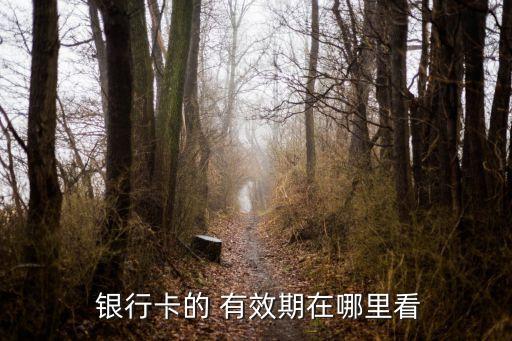  銀行卡的 有效期在哪里看