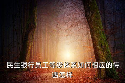  民生銀行員工等級體系如何相應(yīng)的待遇怎樣