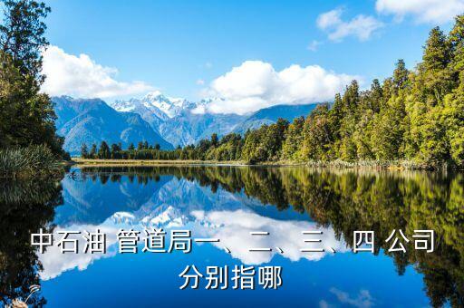 中石油 管道局一、二、三、四 公司分別指哪