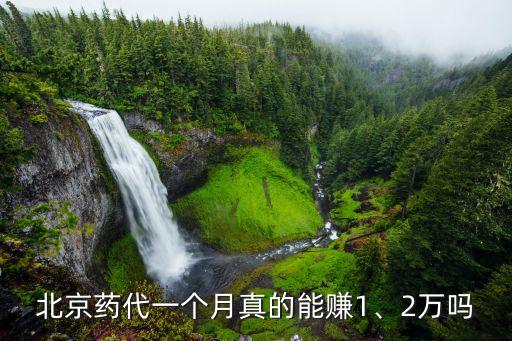北京藥代一個(gè)月真的能賺1、2萬(wàn)嗎
