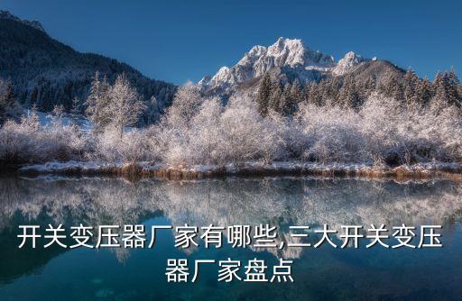 開關(guān)變壓器廠家有哪些,三大開關(guān)變壓器廠家盤點(diǎn)