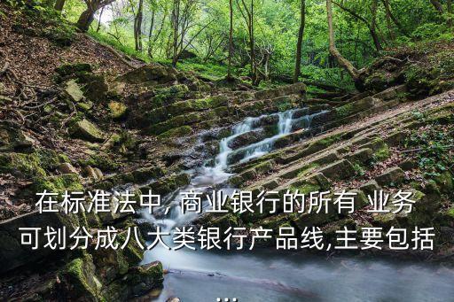 在標(biāo)準(zhǔn)法中, 商業(yè)銀行的所有 業(yè)務(wù)可劃分成八大類(lèi)銀行產(chǎn)品線(xiàn),主要包括...