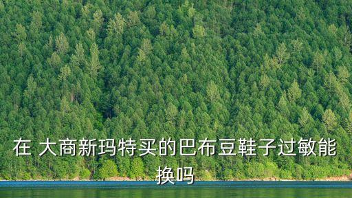在 大商新瑪特買的巴布豆鞋子過(guò)敏能換嗎