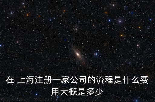 在 上海注冊一家公司的流程是什么費(fèi)用大概是多少