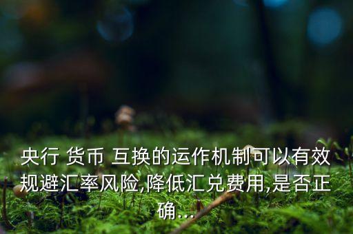 中國對外貨幣互換會(huì)虧錢么